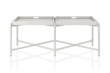 Coco Brickbord 121 cm Vit - CosmoLiving - Möbler - Bord & matgrupp - Avlastningsbord & sidobord - Brickbord & småbord