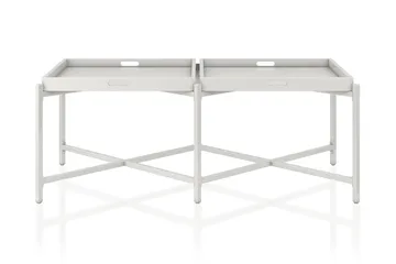 Coco Brickbord 121 cm Vit - CosmoLiving - Möbler - Bord & matgrupp - Avlastningsbord & sidobord - Brickbord & småbord