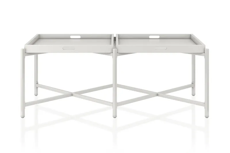 Coco Brickbord 121 cm Vit - CosmoLiving - Möbler - Bord & matgrupp - Avlastningsbord & sidobord - Brickbord & småbord