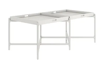 Coco Brickbord 121 cm Vit - Möbler - Bord & matgrupp - Avlastningsbord & sidobord - Brickbord & småbord
