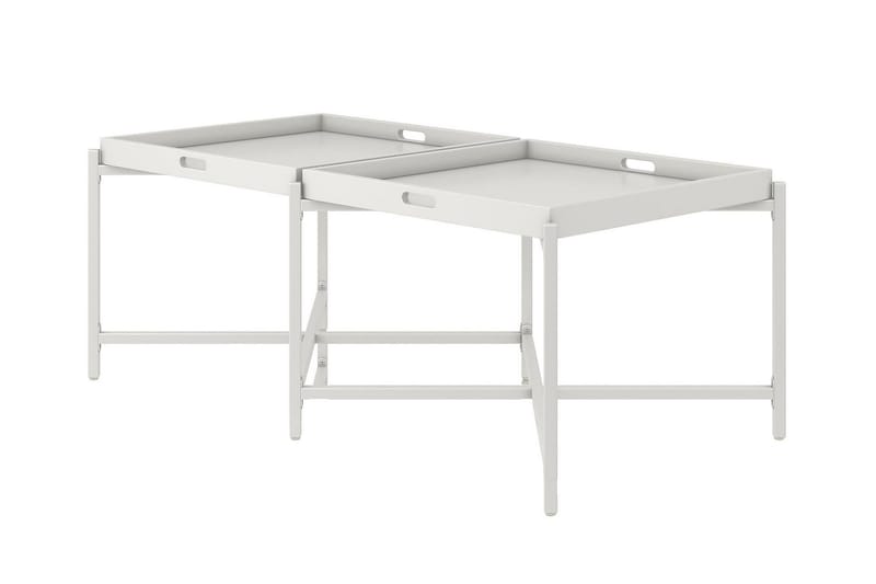 Coco Brickbord 121 cm Vit - Möbler - Bord & matgrupp - Avlastningsbord & sidobord - Brickbord & småbord