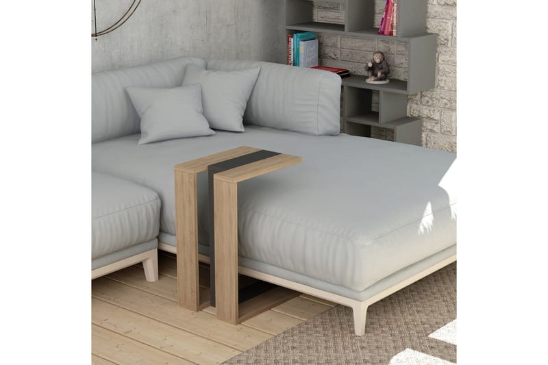 Decorta Sidobord - Ek/Mörkgrå - Möbler - Bord & matgrupp - Avlastningsbord & sidobord - Brickbord & småbord