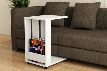 Decorta Sidobord - Vit - Möbler - Bord & matgrupp - Avlastningsbord & sidobord - Brickbord & småbord