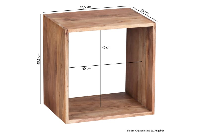 Dellett Sidobord 44 cm - Trä/natur - Möbler - Bord & matgrupp - Avlastningsbord & sidobord - Brickbord & småbord