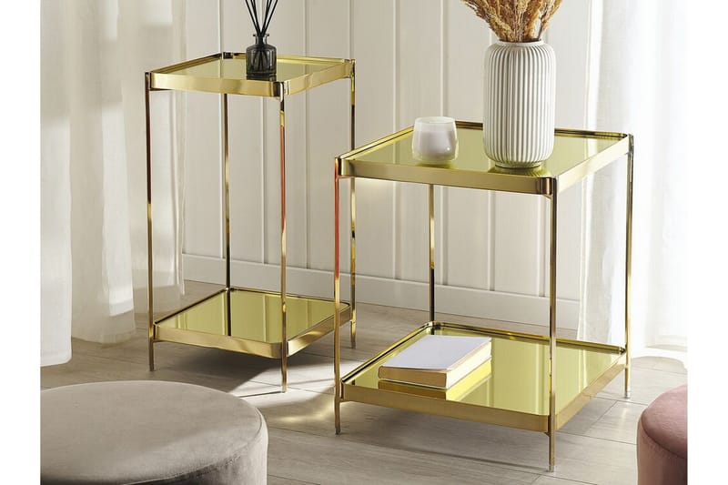 Dinari Sidobord - Guld - Möbler - Bord & matgrupp - Avlastningsbord & sidobord - Brickbord & småbord