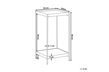 Dinari Sidobord - Guld - Möbler - Bord & matgrupp - Avlastningsbord & sidobord - Brickbord & småbord
