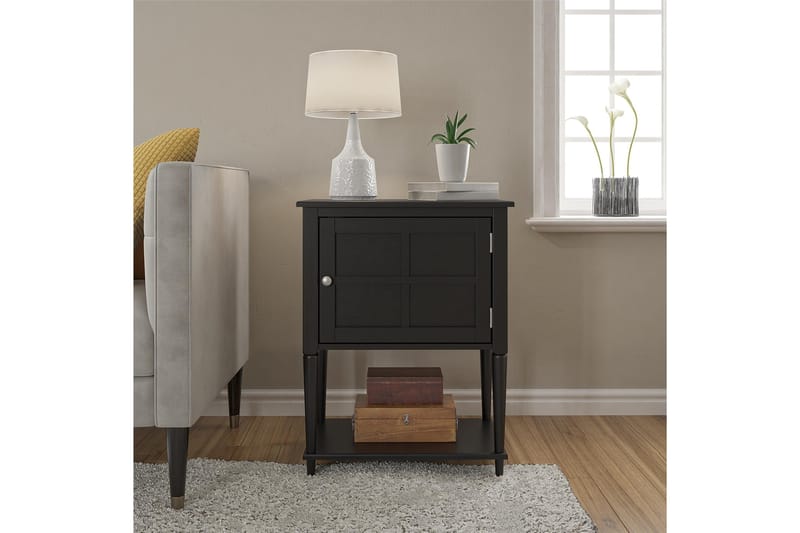 Fairmont Sidobord 56 cm Svart - Dorel Home - Möbler - Bord & matgrupp - Avlastningsbord & sidobord - Brickbord & småbord