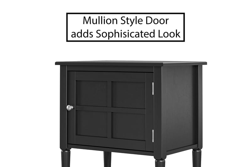 Fairmont Sidobord 56 cm Svart - Dorel Home - Möbler - Bord & matgrupp - Avlastningsbord & sidobord - Brickbord & småbord