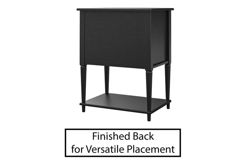 Fairmont Sidobord 56 cm Svart - Dorel Home - Möbler - Bord & matgrupp - Avlastningsbord & sidobord - Brickbord & småbord