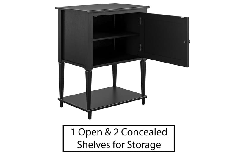 Fairmont Sidobord 56 cm Svart - Dorel Home - Möbler - Bord & matgrupp - Avlastningsbord & sidobord - Brickbord & småbord