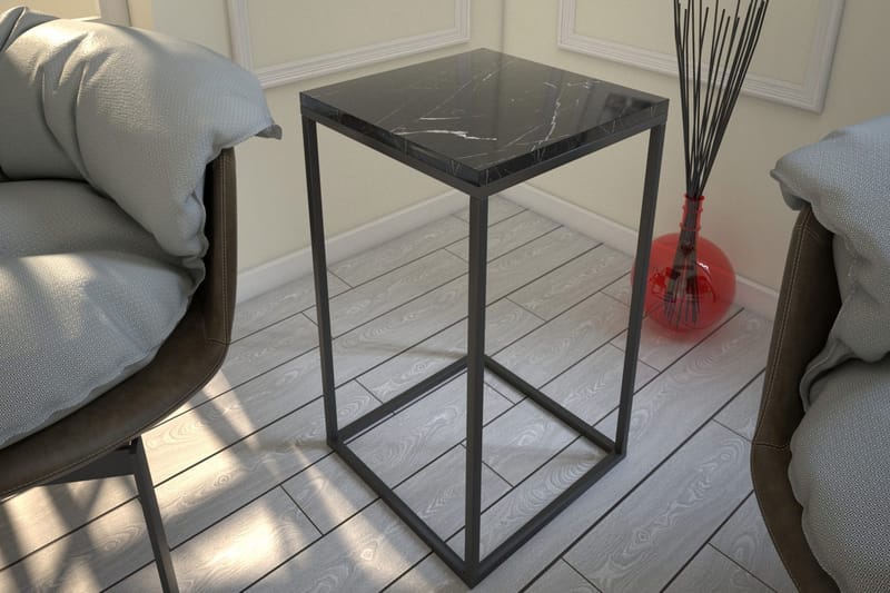 Falan Sidobord 35 cm - Svart/Vit - Möbler - Bord & matgrupp - Avlastningsbord & sidobord - Brickbord & småbord