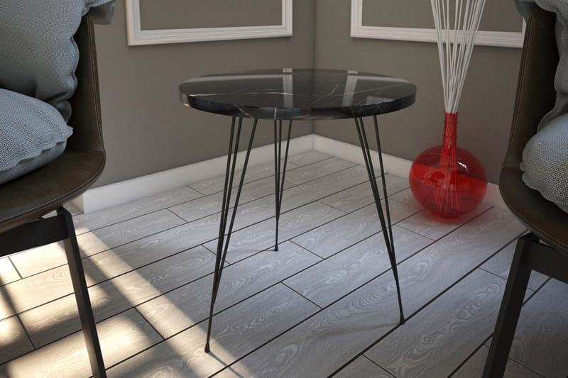 Falan Sidobord 40 cm - Svart/Vit - Möbler - Bord & matgrupp - Avlastningsbord & sidobord - Brickbord & småbord