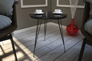 Falan Sidobord 40 cm - Svart/Vit - Möbler - Bord & matgrupp - Avlastningsbord & sidobord - Brickbord & småbord