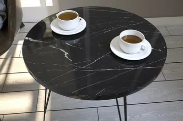 Falan Sidobord 40 cm - Svart/Vit - Möbler - Bord & matgrupp - Avlastningsbord & sidobord - Brickbord & småbord