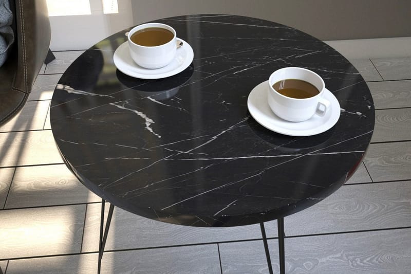 Falan Sidobord 40 cm - Svart/Vit - Möbler - Bord & matgrupp - Avlastningsbord & sidobord - Brickbord & småbord