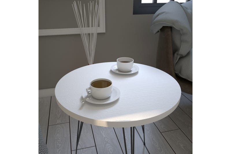 Falan Sidobord 40 cm - Vit - Möbler - Bord & matgrupp - Avlastningsbord & sidobord - Brickbord & småbord