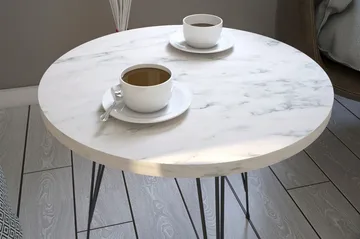 Falan Sidobord 40 cm - Vit/Svart - Möbler - Bord & matgrupp - Avlastningsbord & sidobord - Brickbord & småbord