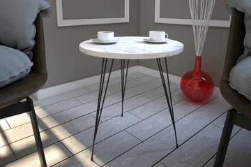 Falan Sidobord 40 cm - Vit/Svart - Möbler - Bord & matgrupp - Avlastningsbord & sidobord - Brickbord & småbord