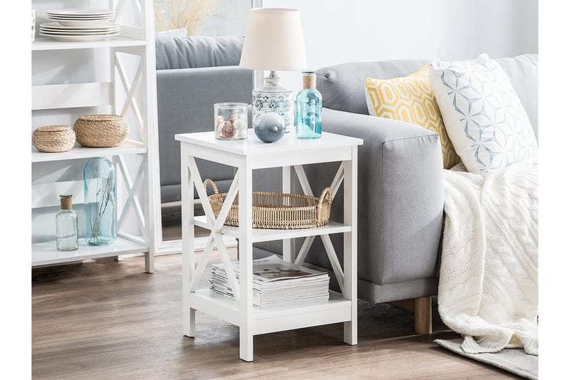 Foster Sidobord 40 cm - Vit - Möbler - Bord & matgrupp - Avlastningsbord & sidobord - Brickbord & småbord
