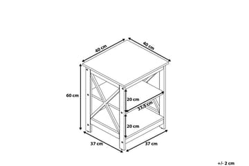 Foster Sidobord 40 cm - Vit - Möbler - Bord & matgrupp - Avlastningsbord & sidobord - Brickbord & småbord