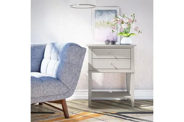 Franklin Sidobord 56x39 cm Beige - Queer Eye - Möbler - Bord & matgrupp - Avlastningsbord & sidobord - Brickbord & småbord