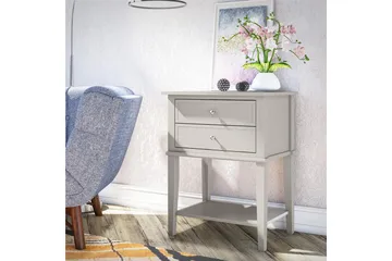 Franklin Sidobord 56x39 cm Beige - Queer Eye - Möbler - Bord & matgrupp - Avlastningsbord & sidobord - Brickbord & småbord