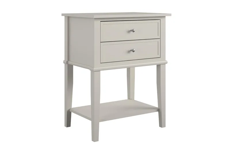 Franklin Sidobord 56x39 cm Beige - Queer Eye - Möbler - Bord & matgrupp - Avlastningsbord & sidobord - Brickbord & småbord