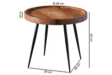 Gallelli Sidobord 46 cm - Trä/natur - Möbler - Bord & matgrupp - Avlastningsbord & sidobord - Brickbord & småbord