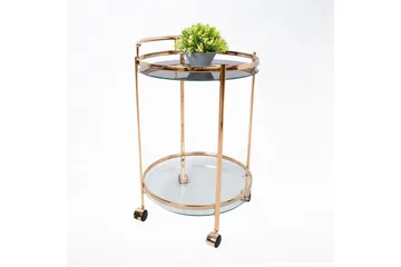 Genova Serveringsbord 80x42x80 cm Ljusbrun - Möbler - Bord & matgrupp - Avlastningsbord & sidobord - Brickbord & småbord