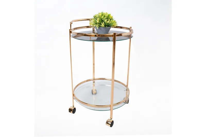 Genova Serveringsbord 80x42x80 cm Ljusbrun - Möbler - Bord & matgrupp - Avlastningsbord & sidobord - Brickbord & småbord