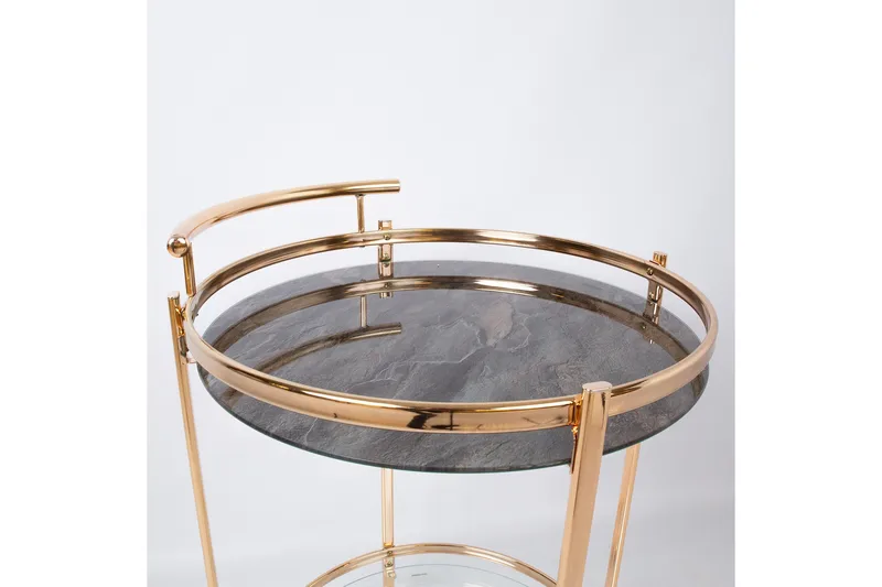 Genova Serveringsbord 80x42x80 cm Ljusbrun - Möbler - Bord & matgrupp - Avlastningsbord & sidobord - Brickbord & småbord