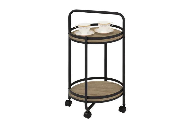 Genua Serveringsbord 52x52x79 cm Guld - Möbler - Bord & matgrupp - Avlastningsbord & sidobord - Brickbord & småbord