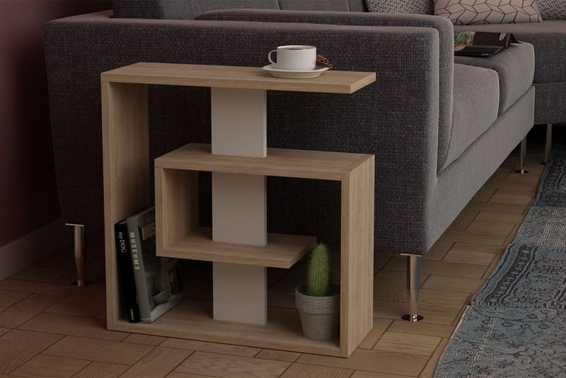 Homitis Sidobord Labyrint - Trä/Vit - Möbler - Bord & matgrupp - Avlastningsbord & sidobord - Brickbord & småbord