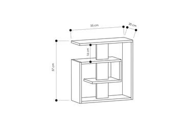Homitis Sidobord Labyrint - Trä/Vit - Möbler - Bord & matgrupp - Avlastningsbord & sidobord - Brickbord & småbord