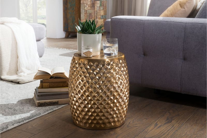 Kalilikane Sidobord 32 cm - Guld - Möbler - Bord & matgrupp - Avlastningsbord & sidobord - Brickbord & småbord