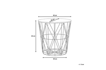 Lanark Sidobord 40 cm - Guld - Möbler - Bord & matgrupp - Avlastningsbord & sidobord - Brickbord & småbord