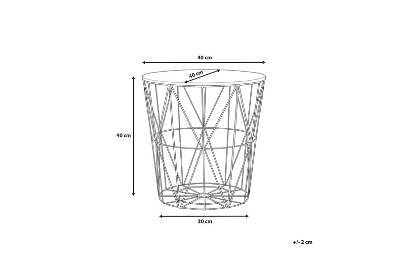 Lanark Sidobord 40 cm - Guld - Möbler - Bord & matgrupp - Avlastningsbord & sidobord - Brickbord & småbord