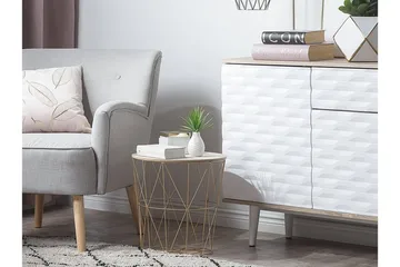 Lanark Sidobord 40 cm - Guld - Möbler - Bord & matgrupp - Avlastningsbord & sidobord - Brickbord & småbord