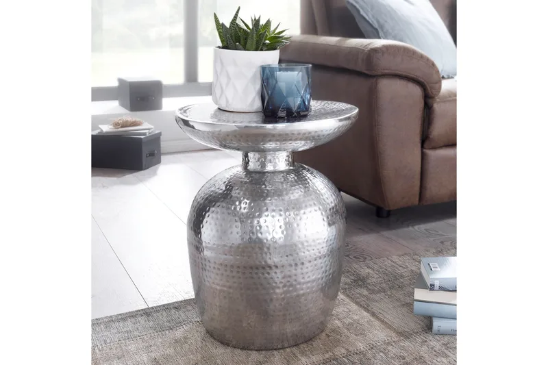 Leshun Sidobord 37 cm, Silver