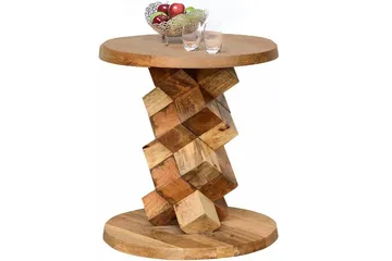 Lithia Sidobord 40 cm Runt - Brun - Möbler - Bord & matgrupp - Avlastningsbord & sidobord - Brickbord & småbord