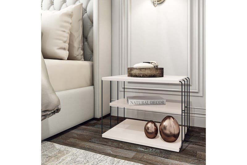 Ljusfors sidobord 50 cm - Vit/Svart - Möbler - Bord & matgrupp - Avlastningsbord & sidobord - Brickbord & småbord