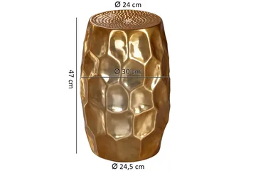 Lueken Sidobord 30 cm - Guld - Möbler - Bord & matgrupp - Avlastningsbord & sidobord - Brickbord & småbord