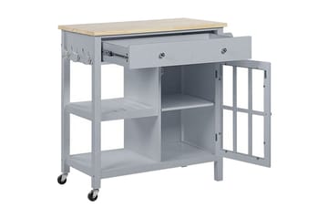 Manesseno Serveringsvagn 80 cm - Grå - Möbler - Bord & matgrupp - Avlastningsbord & sidobord - Brickbord & småbord