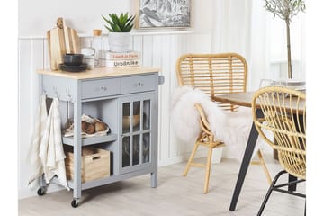 Manesseno Serveringsvagn 80 cm - Grå - Möbler - Bord & matgrupp - Avlastningsbord & sidobord - Brickbord & småbord