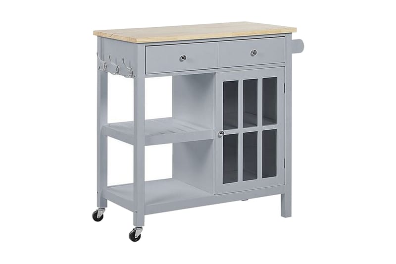 Manesseno Serveringsvagn 80 cm - Grå - Möbler - Bord & matgrupp - Avlastningsbord & sidobord - Brickbord & småbord