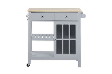 Manesseno Serveringsvagn 80 cm - Grå - Möbler - Bord & matgrupp - Avlastningsbord & sidobord - Brickbord & småbord