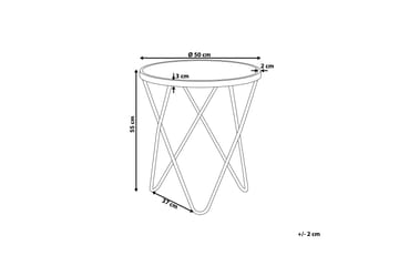 Meerah Sidobord Marmoreffekt - Vit - Möbler - Bord & matgrupp - Avlastningsbord & sidobord - Brickbord & småbord