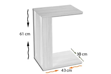 Mellberg Sidobord - Svart - Möbler - Bord & matgrupp - Avlastningsbord & sidobord - Brickbord & småbord