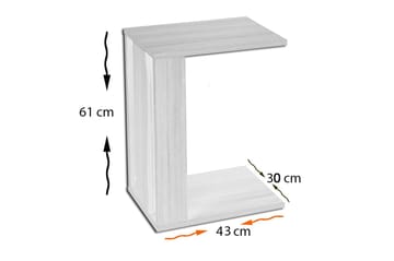 Mellberg Sidobord - Vit - Möbler - Bord & matgrupp - Avlastningsbord & sidobord - Brickbord & småbord