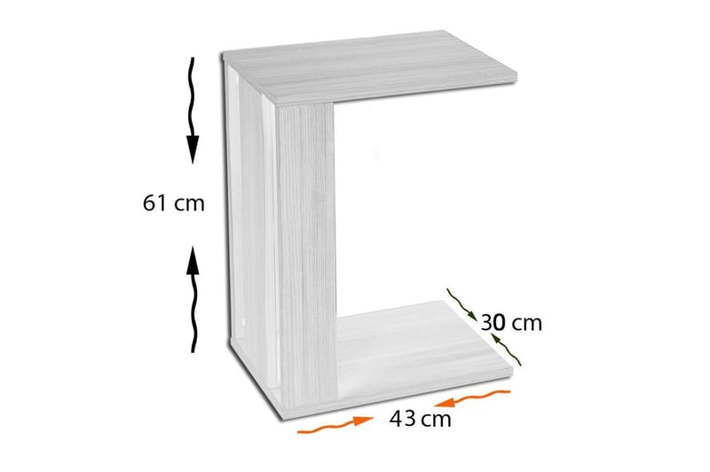 Mellberg Sidobord - Vit - Möbler - Bord & matgrupp - Avlastningsbord & sidobord - Brickbord & småbord